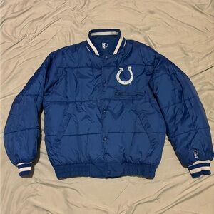 NFL vintage Indianapolis Colts pro player reversible coat. high end vintage L/XL